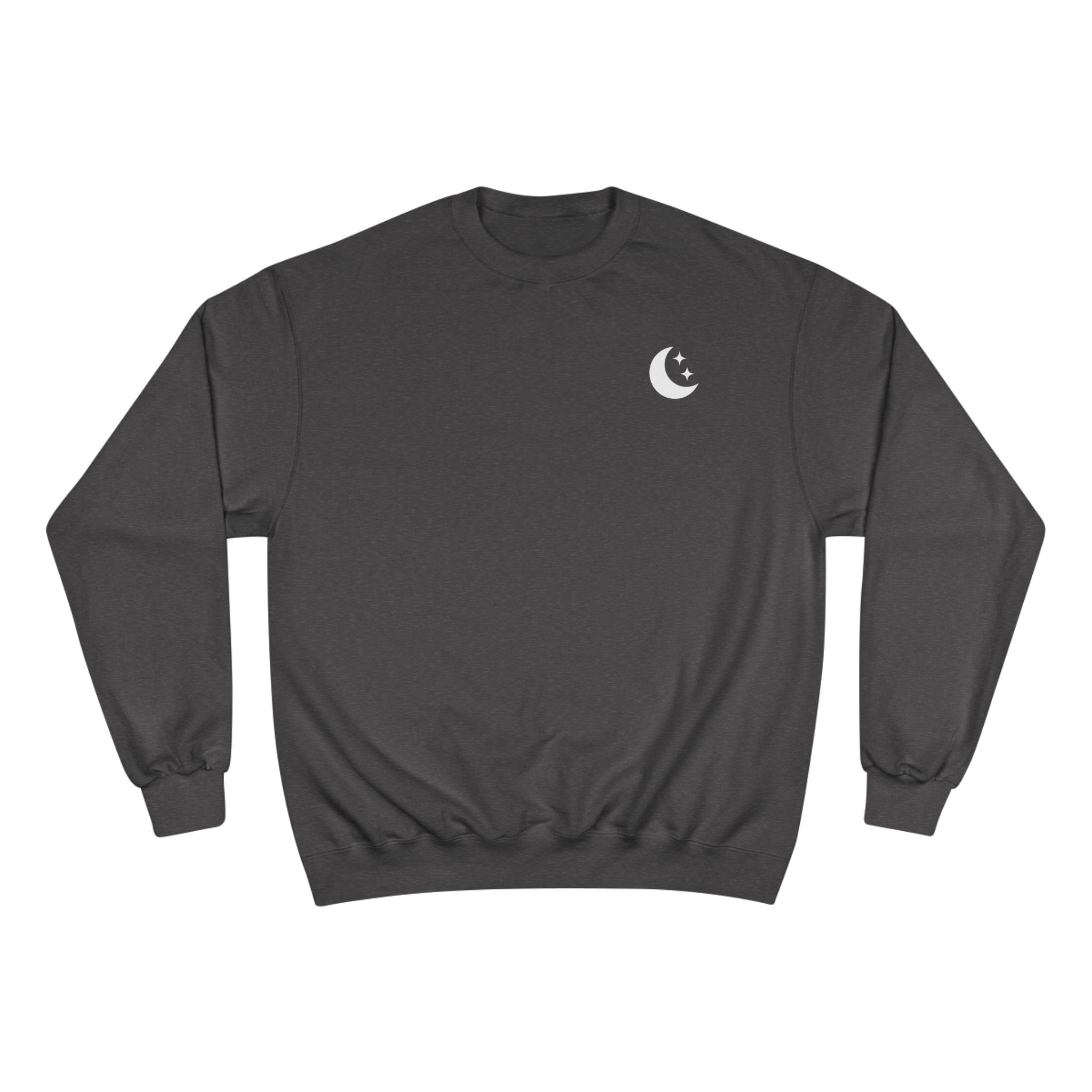 Crescent Crewneck Sweatshirt — Minimal Lunar Champion Sweatshirt