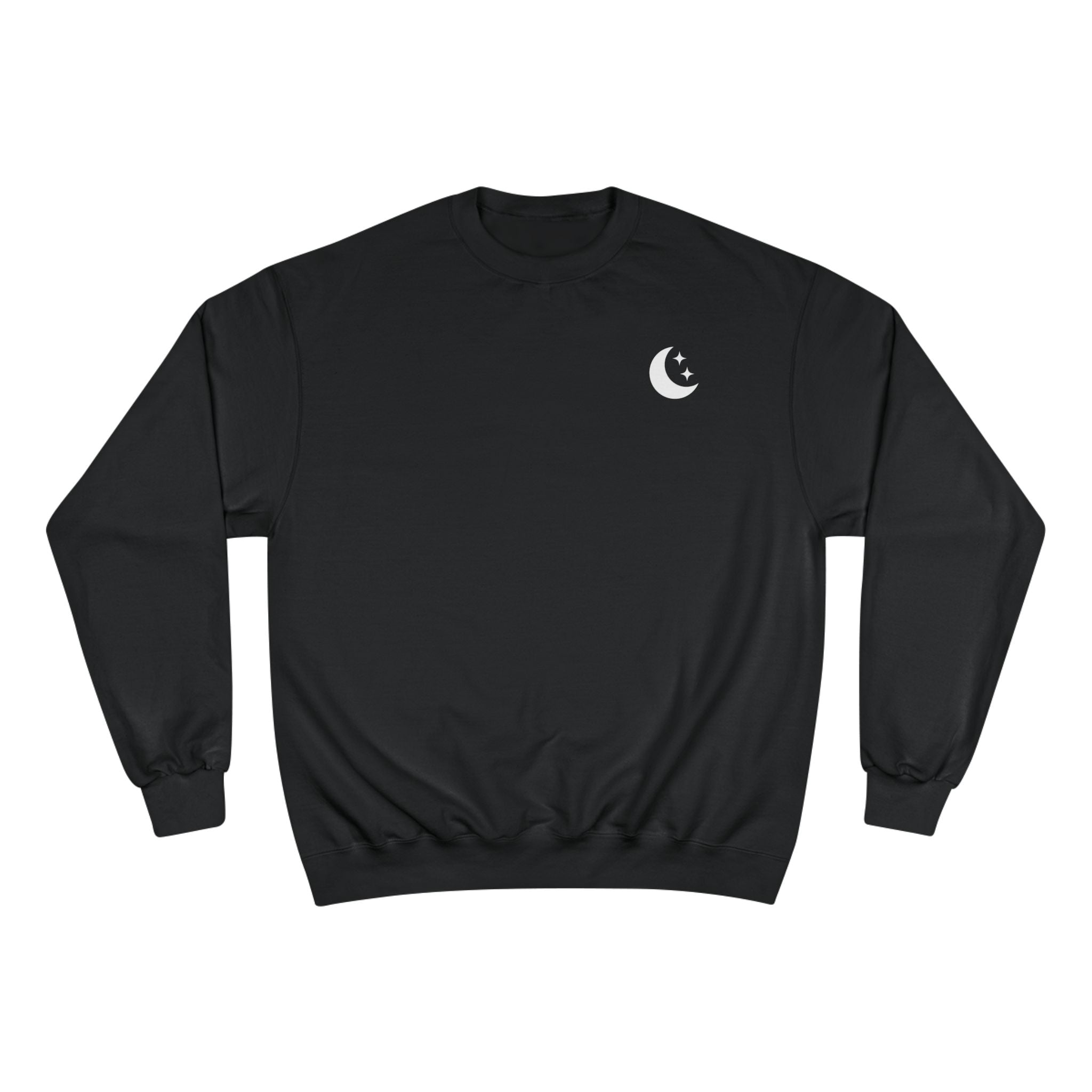 Crescent Crewneck Sweatshirt — Minimal Lunar Champion Sweatshirt